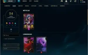Conta Ferro 1 com 59 Champs e 24 Skins