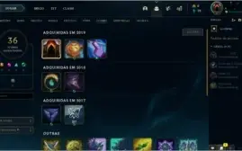 Conta lol level 22 com 17 champs