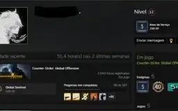 Conta steam 7 medalhas old