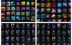 Conta de LOL 101 campeões 99 skins sem elo por alguns anos.