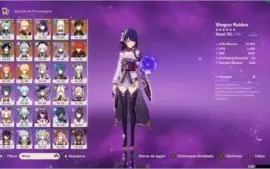 Conta TOP Genshin Impact PC/PS4 - AR 57