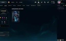 Conta ex Mestre 1343 skins adquiríveis main adc PAX Sivir