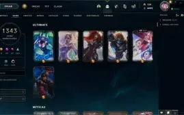 Conta ex Mestre 1343 skins adquiríveis main adc PAX Sivir