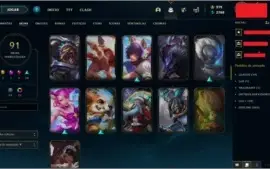 Conta LOL Diamante 100 skins