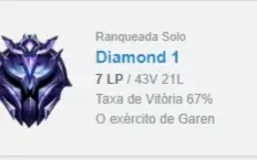 Diamante 1 67% WR
