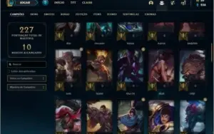 Conta prata 3 com 69 champs e 36 skins