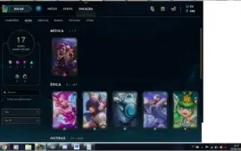 Conta LOL lvl 90- 67 champs- 17 skins