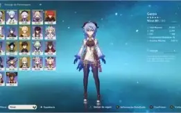 Conta Genshin Impact AR 52 - 20 Personagens