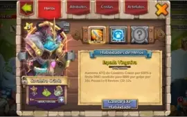 Conta top castle clash(embate de castelo) com mino