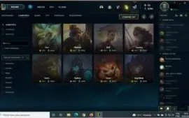 Conta LOL quase todos os campeões