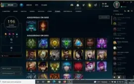 Conta LOL quase todos os campeões