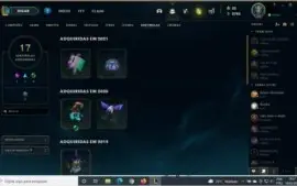 Conta LOL quase todos os campeões
