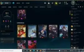 Conta LOL quase todos os campeões