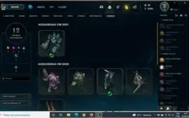 Conta LOL quase todos os campeões