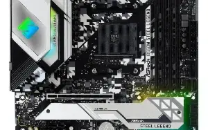 Placa Mãe ASRock B550M Steel Legend, AMD AM4, NOVO NA CX