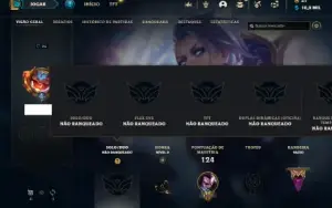 Unranked com 70 Champs e 21 Skins + 1 Fragmento