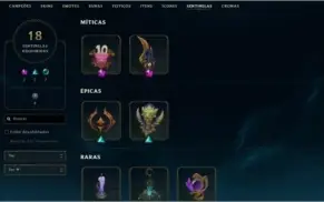 Conta League of Legends com 112 Skins