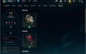 Conta Unranked com 105 Champs e 105 Skins