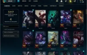 Conta Unranked com 105 Champs e 105 Skins