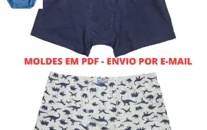 Kit Moldes Cueca e Calcinha Infantil em PDF -Faça Você Mesmo