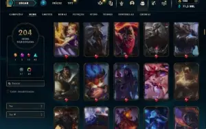 Prata 2 com TODOS os champs e 204 Skins ( TOP / JG / ADC )