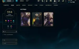 Prata 2 com TODOS os champs e 204 Skins ( TOP / JG / ADC )