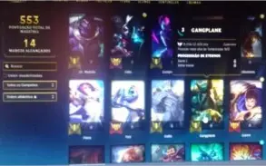 conta de League Of Legends