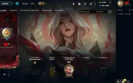 Conta LOL com Ahri Imortalizada assinada(59K RP) + 5460RP +