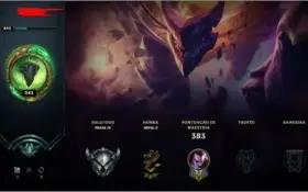 CONTA LEAGUE OF LEGENDS PRATA IV, XP 243