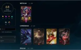 CONTA LEAGUE OF LEGENDS PRATA IV, XP 243