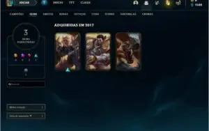 Conta Unranked de 2017, upada no dedo