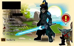 Conta AQW com HM, 10 donated, itens e badges raros