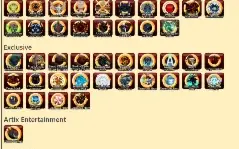 Conta AQW com HM, 10 donated, itens e badges raros