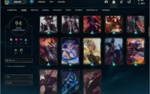 Conta ouro 2 com 134 champs e 94 skins ( MAIN ADC )