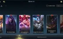 Wild Rift - Diamante IV / 83 skins / todos os heróis + 30k