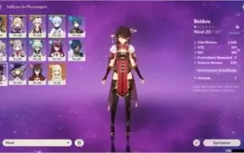 Conta Genshin Xiao + Arco 5* + Pity