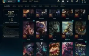 Conta Unranked com 52 Skins e 108 Champs