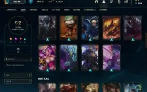 Conta Unranked com 52 Skins e 108 Champs