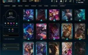 Bronze 3 com TODOS os champs e 81 Skins + 1 Prestigio