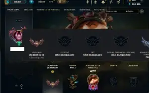 Bronze 3 com TODOS os champs e 81 Skins + 1 Prestigio