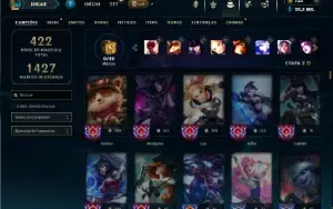 Bronze 3 com TODOS os champs e 81 Skins + 1 Prestigio
