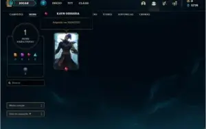 Conta prata 4 com 20 champs e 1 skin