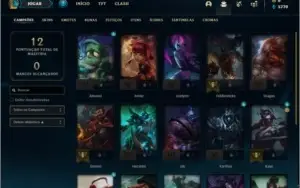 Conta prata 4 com 20 champs e 1 skin