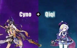 Conta Genshin Impact AR 5 com Cyno e Qiqi C1