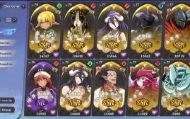 Lord Of Nazarick Mobile Lv.78 + 27k gemas