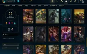 Bronze 4 com 85 Champs e 38 Skins