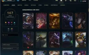 Conta League of Legends LVL 484