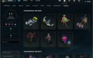 Conta League of Legends LVL 484