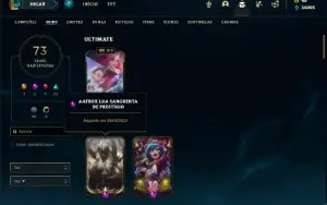 Conta bronze 2 com 110 Champs e 73 Skins + 1 Prestigio Atrox