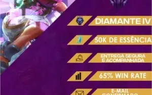 CONTA LOL - D4 (65% WR / 50K DE E.A / TOP 50 RAMMUS BR)